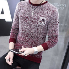 Load image into Gallery viewer, Autumn Korean Fashion Sweater Men Female Sika Deer Pattern Casual  Knitted Pullovers Slim Fit Christmas Gift Male Pull Sweter