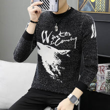 Load image into Gallery viewer, Autumn Korean Fashion Sweater Men Female Sika Deer Pattern Casual  Knitted Pullovers Slim Fit Christmas Gift Male Pull Sweter