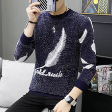 Load image into Gallery viewer, Autumn Korean Fashion Sweater Men Female Sika Deer Pattern Casual  Knitted Pullovers Slim Fit Christmas Gift Male Pull Sweter