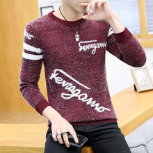 Load image into Gallery viewer, Autumn Korean Fashion Sweater Men Female Sika Deer Pattern Casual  Knitted Pullovers Slim Fit Christmas Gift Male Pull Sweter
